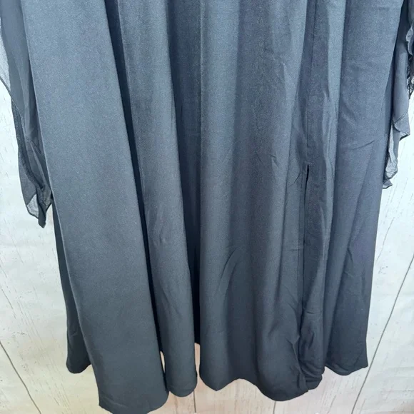 Scarlett Darkness Black Gothic Maxi Dress Witchy Dark Academia Whimsigoth Soft - Picture 8 of 16